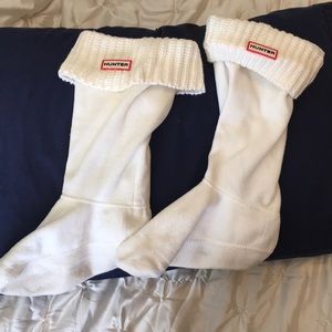 White Hunter Boot Socks